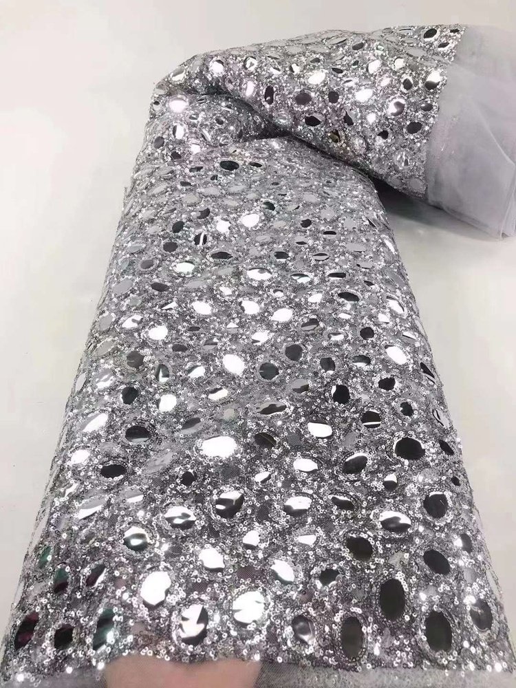 RTS Luxury Ethnic Style Bridal Sequins Wedding Party African Embroidery Lace Fabric