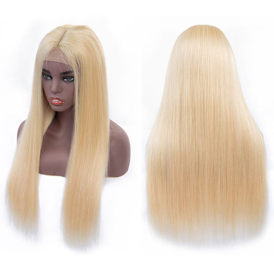 Cheap Brazilian Virgin Hair Blonde 613 Colored Human Hair Lace Front Wigs For Black Women Hd Lace Frontal Wigs Human Hair Wigs
