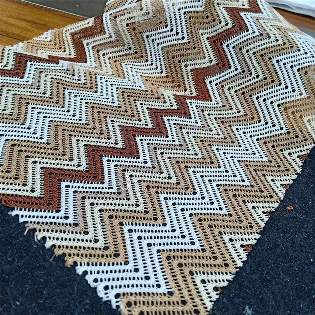 100% polyester,Wavy yarn dyed lace fabric , elastic,Can be made clothing fabric, breathable,Multi-color custom fabric,wholesale