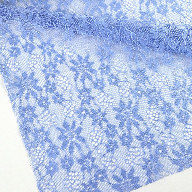 2023 New pattern design black lace fabric polyester lace fabric for dress