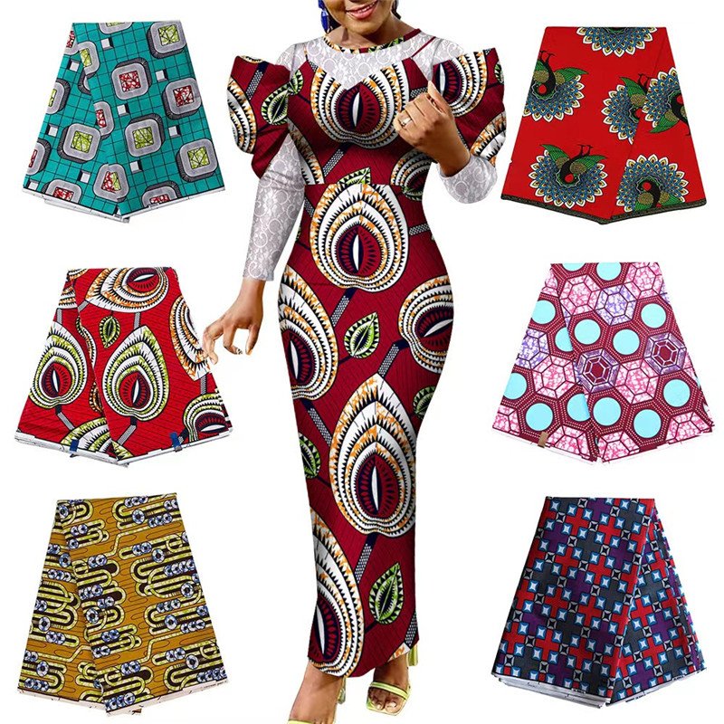 Ankara Fabric African Real Wax Print African Ankara Fabric Chiffon Fabric 6 Yard