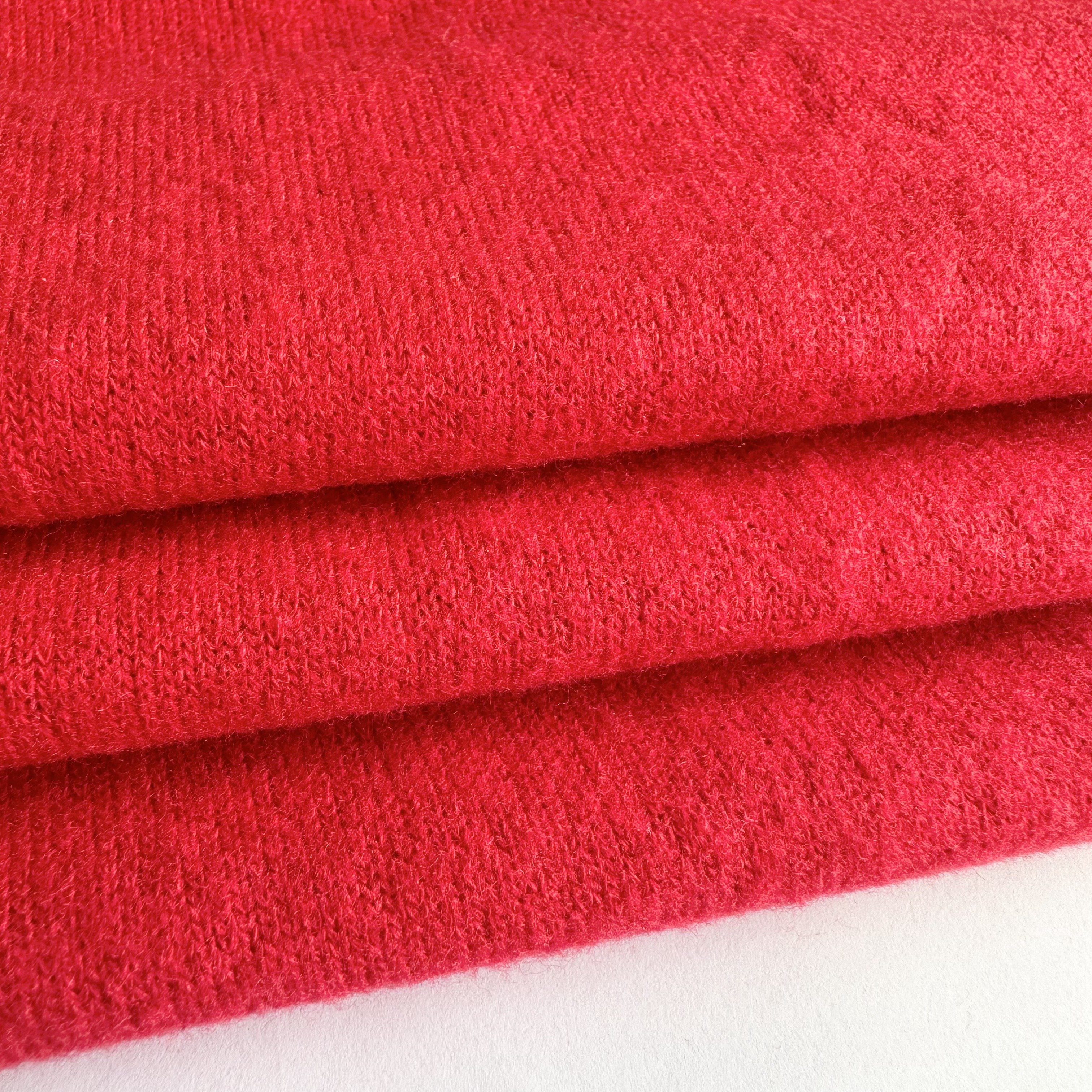 New arrival RT peach skin coarse needle fabric viscose polyester spandex brushed Hacci rib fabric for sweater