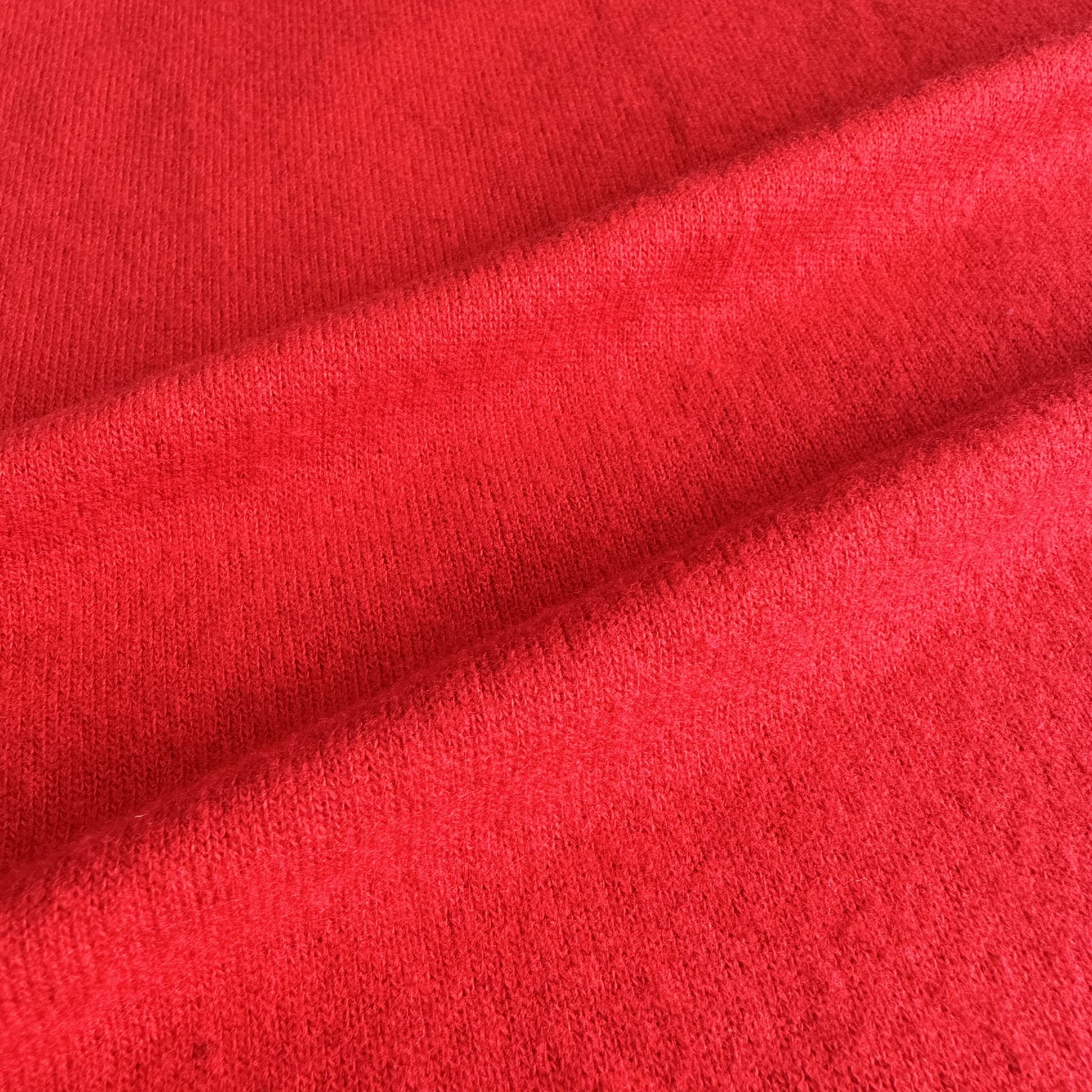 New arrival RT peach skin coarse needle fabric viscose polyester spandex brushed Hacci rib fabric for sweater