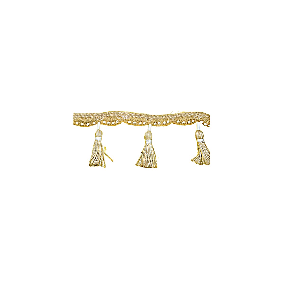 stylish Gold Tassel Fringe Lace Trim Custom Size Bead Tassel Fringe lace in golden colour from Supplier