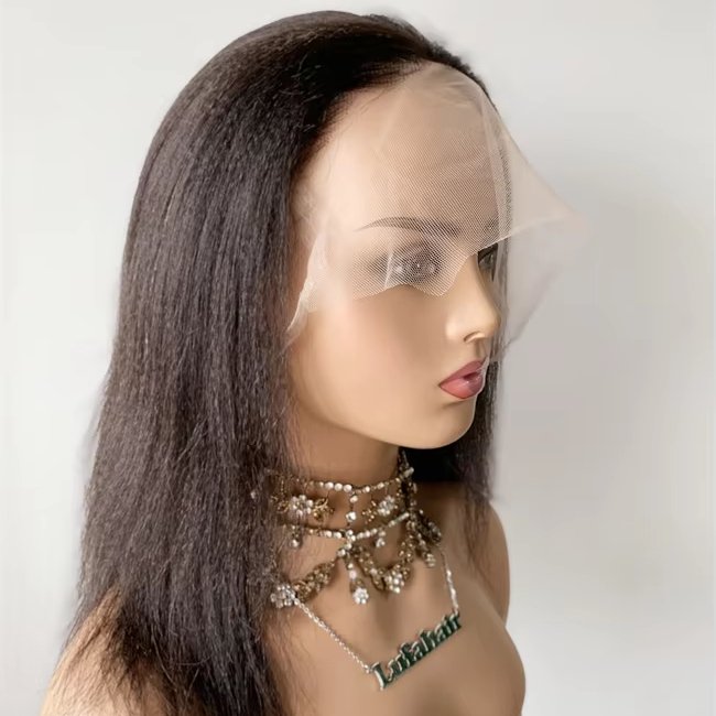 DX205 bulk human hair for braiding raw vietnames hair full lace meches braid wigs box braids wig with drawstring yaki puff wigs