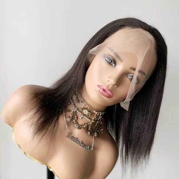 DX205 bulk human hair for braiding raw vietnames hair full lace meches braid wigs box braids wig with drawstring yaki puff wigs