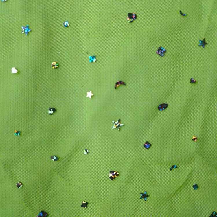 Embroidery Lace Sequin Mesh Bottom Cloth Children Princess Skirt Fabric Wedding Dress Sequin Bottom Fabric