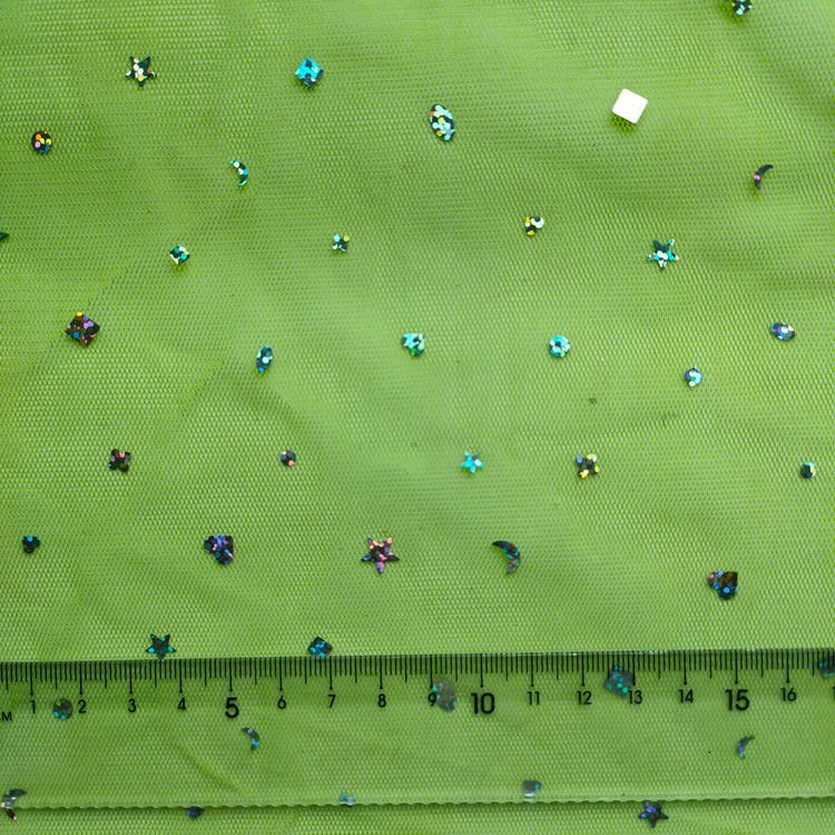 Embroidery Lace Sequin Mesh Bottom Cloth Children Princess Skirt Fabric Wedding Dress Sequin Bottom Fabric