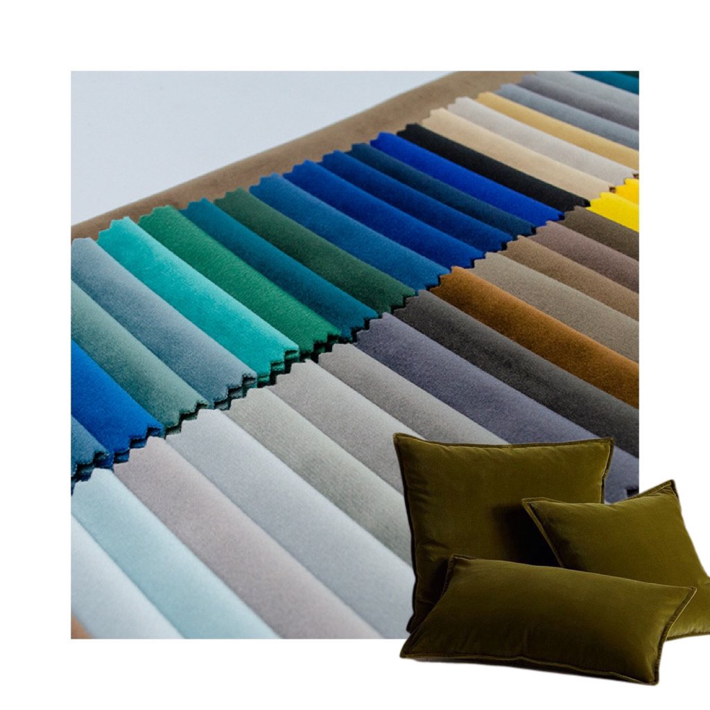 Factory Wholesale Holland Textile Sofa Upholstery Polyester Plain Holland Velvet Fabric