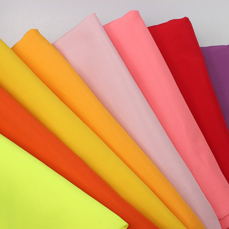 Eco-friendly polyester printed fabric peach skin athleisure pants fabric free sample recycled peach skin fabric