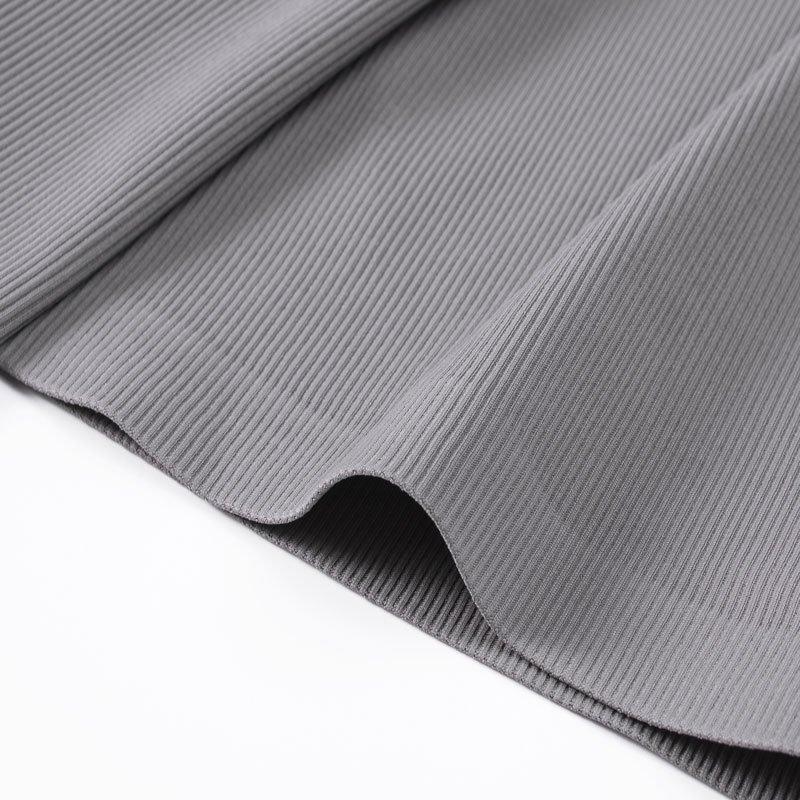 Wholesale stock ice cool feeling 90/10 nylon spandex 4 way stretch ribbed swimwear fabric