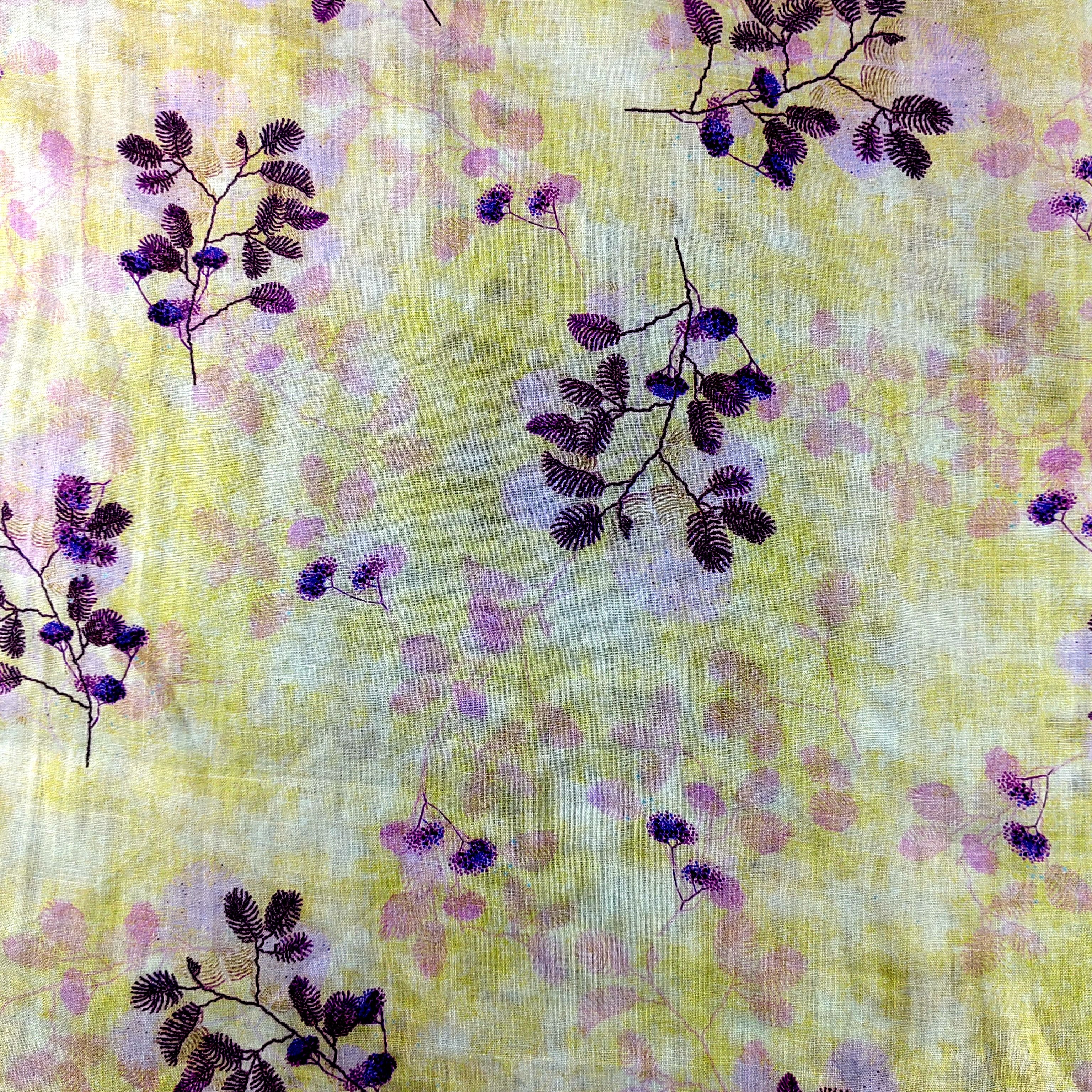 NO MOQ Summer thin digital printing100% ramie FLORAL pattern linen fabric for shirts dress skirts