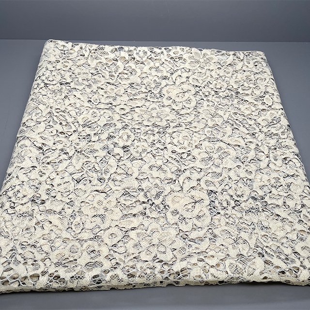 TUTON Factory Price Fashion Knitted Nylon Cotton Lace Fabric For Dress