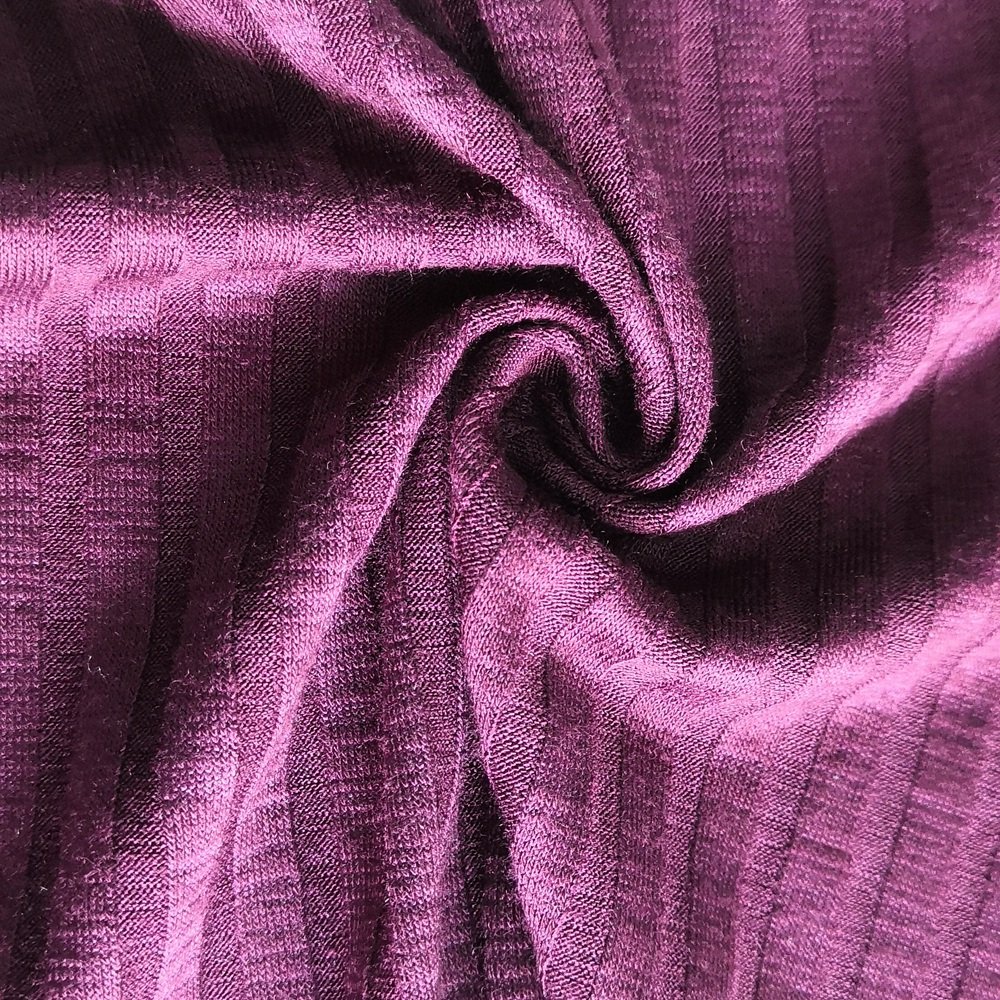 polyester viscose knit fabric 9x7 rib for garment sweater dress