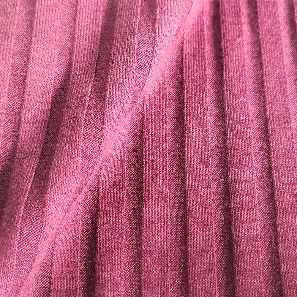 polyester viscose knit fabric 9x7 rib for garment sweater dress