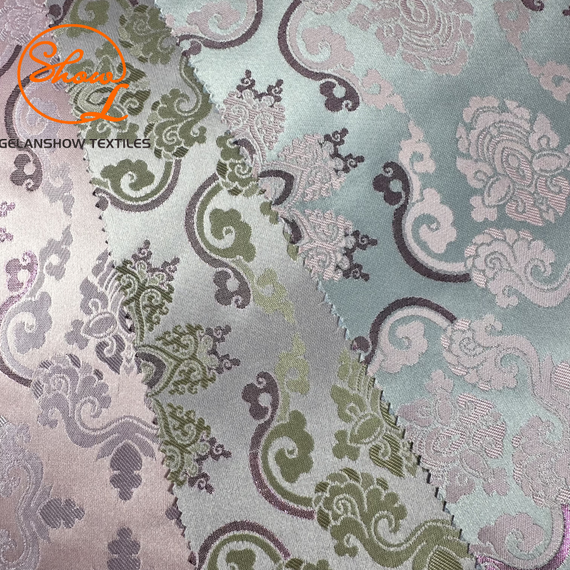 Brocade Gold Embroidery Fabric 81%Ployester 19%lurex 145GSM FOR High-End Gowns Evening Dresses Home Decor Crafts