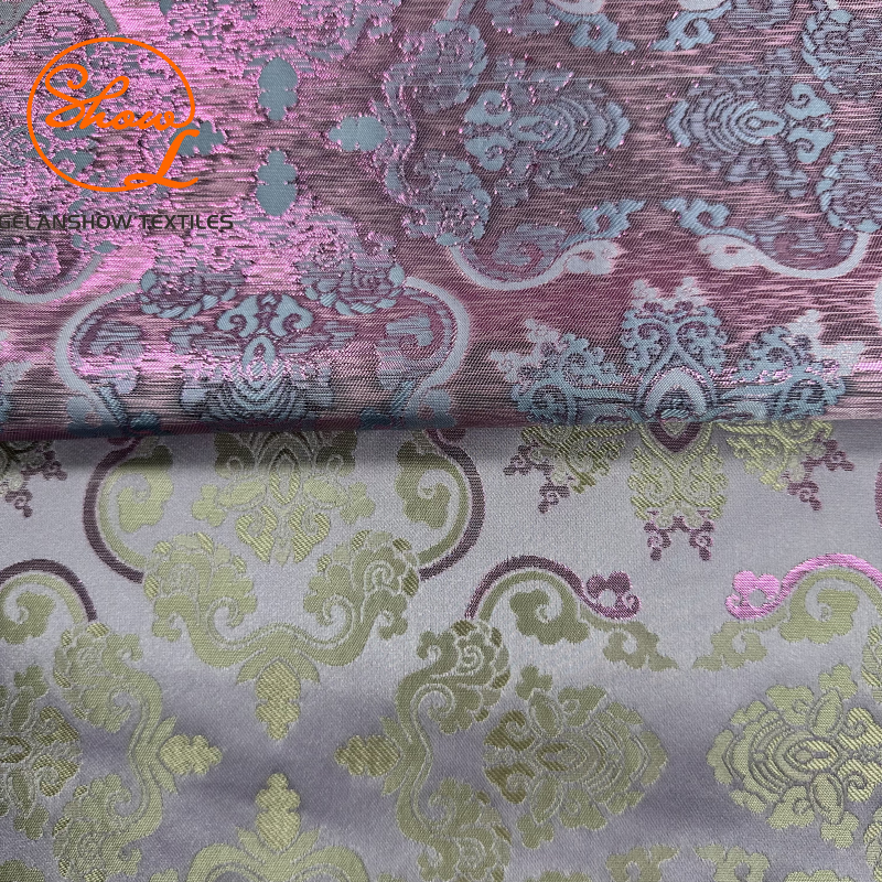 Brocade Gold Embroidery Fabric 81%Ployester 19%lurex 145GSM FOR High-End Gowns Evening Dresses Home Decor Crafts