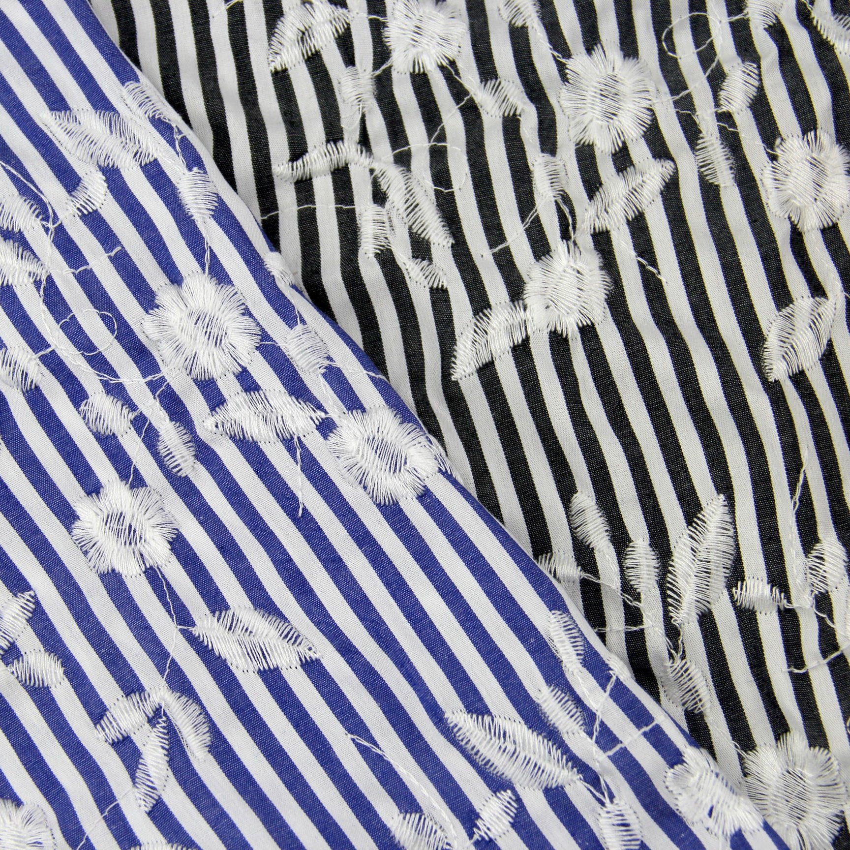Hot sale yarn dyed stripe fabric 100% cotton embroidery fabric for women dress skirt