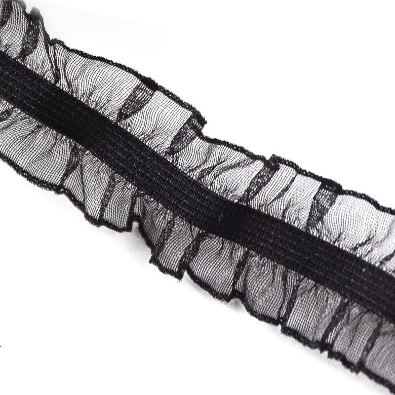 Elastic Fungus Lace Black White Bilateral Bridal Underwear Lace Fungus Lace Trim Elastic Band For Wedding Supplies