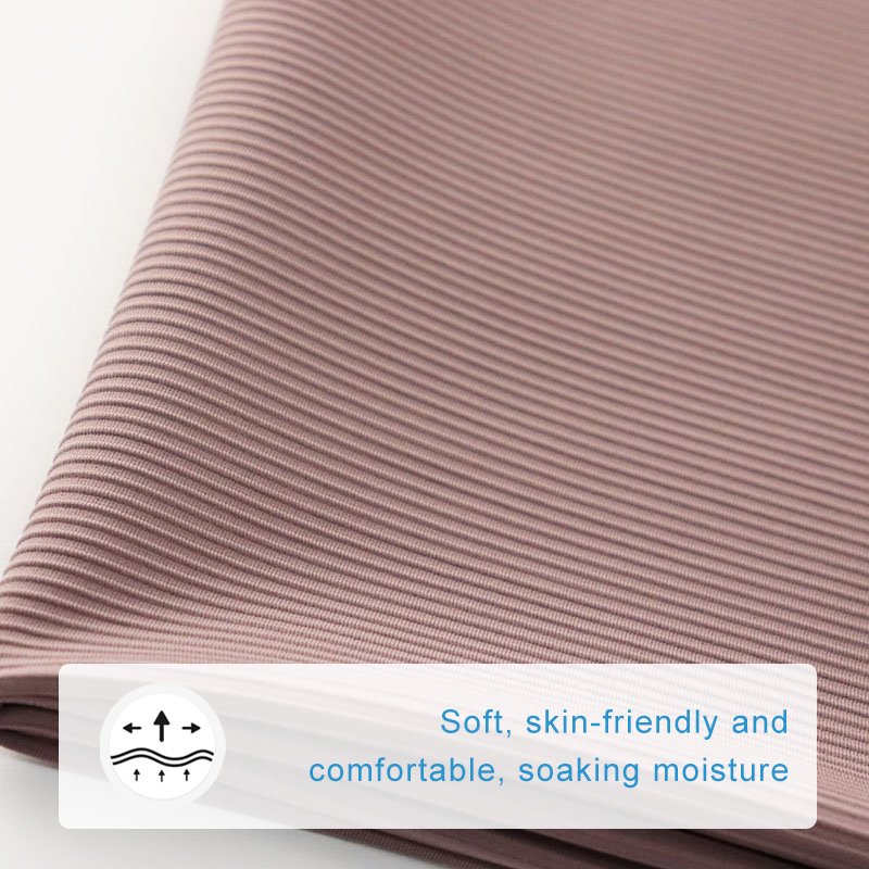 No6652A Free Sample High Stretch Jacquard Textile Striped Ribbed bulk 40d nylon spandex fabric for lining