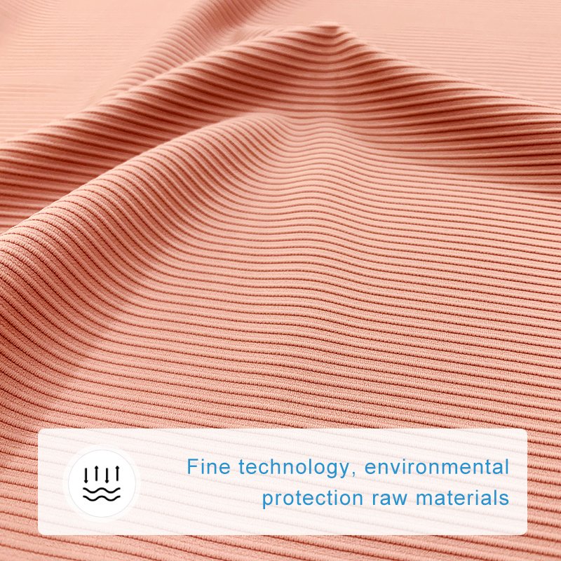 No6652A Free Sample High Stretch Jacquard Textile Striped Ribbed bulk 40d nylon spandex fabric for lining
