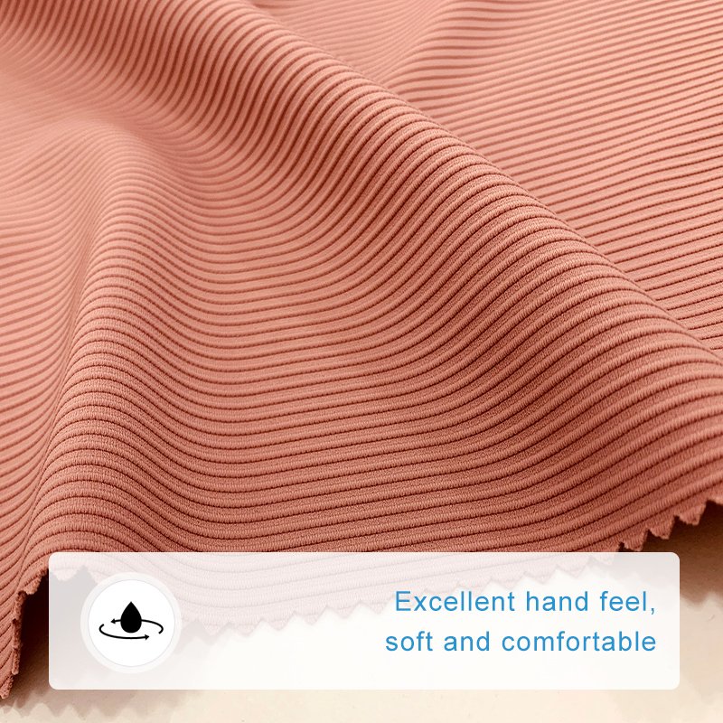 No6652A Free Sample High Stretch Jacquard Textile Striped Ribbed bulk 40d nylon spandex fabric for lining