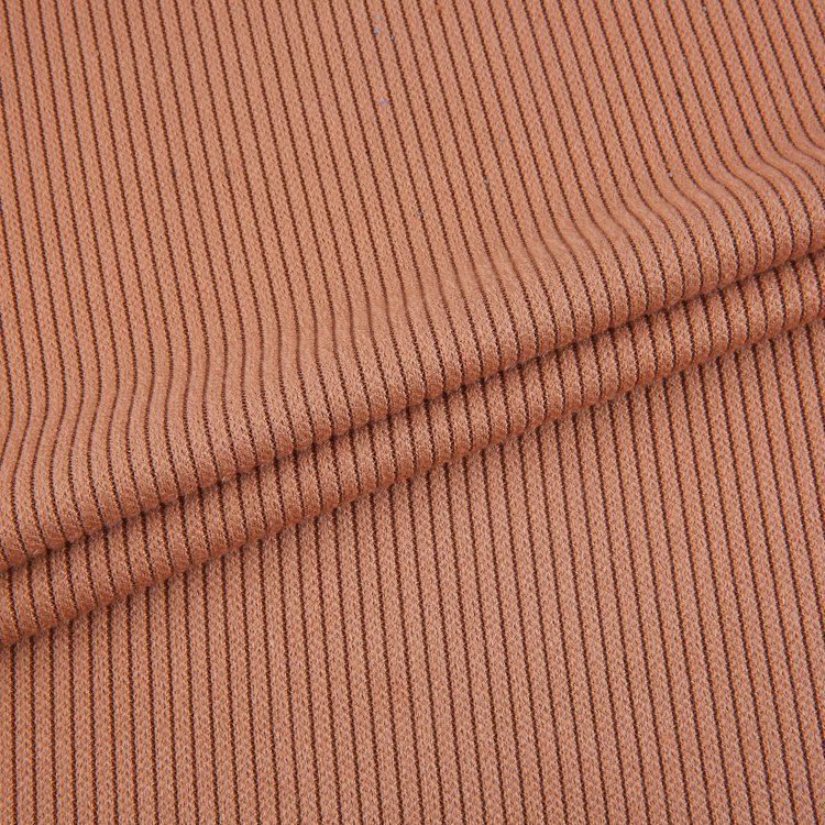 New Fashion Products 95%POLY 5%SP Plain Dyed knitting Fabric 300gsm Brushed rib Fabric For Garments