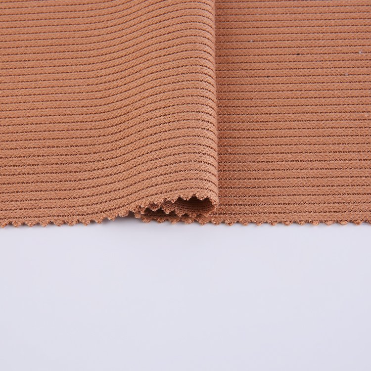 New Fashion Products 95%POLY 5%SP Plain Dyed knitting Fabric 300gsm Brushed rib Fabric For Garments
