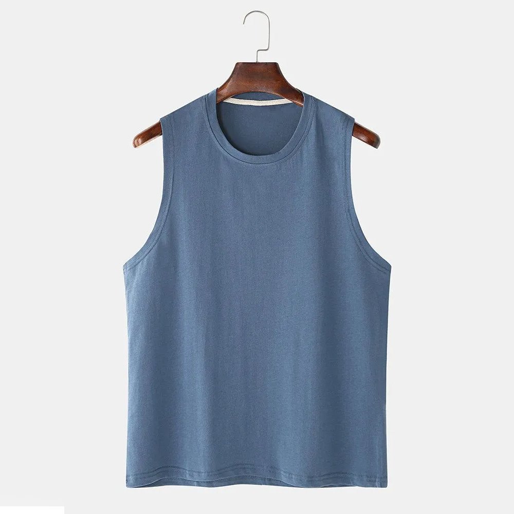 OEM Custom Quick Dry Blank Muscle Bodybuilding Sports Fitness Gym Singlet Tank Top for Men