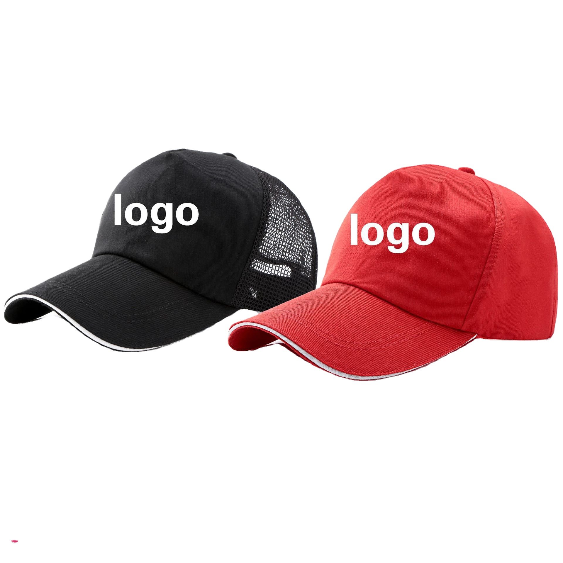 Small Minimum Order Brand Quality Customized High Frequency Logo Embroidery Curved Brim Baseball Cap Hat