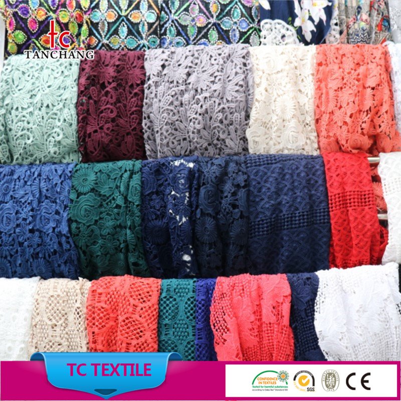 wholesale yarn dyed african lace fabrics 3d embroidery fabric lace fabric SRMF15