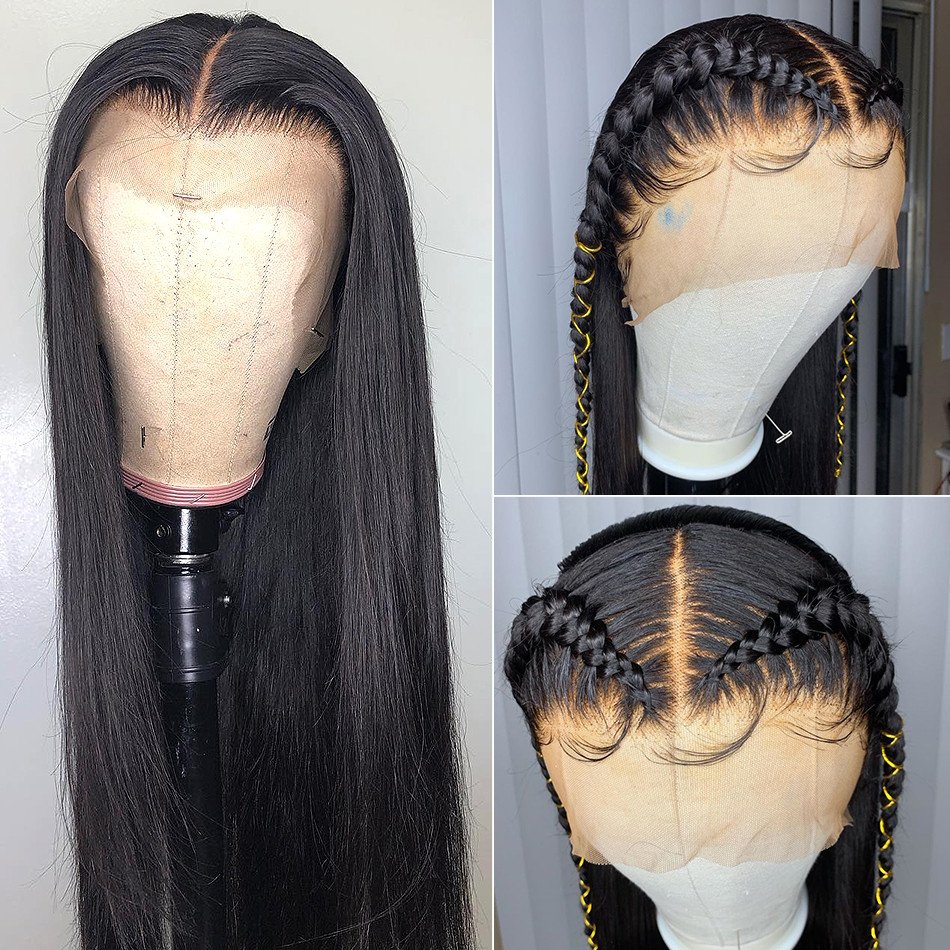 Cheap Kinky Straight Lace Front Wigs 360 Glueless Full Hd Lace Frontal Wigs Human Hair Brazilian Human Hair Wigs For Black Women
