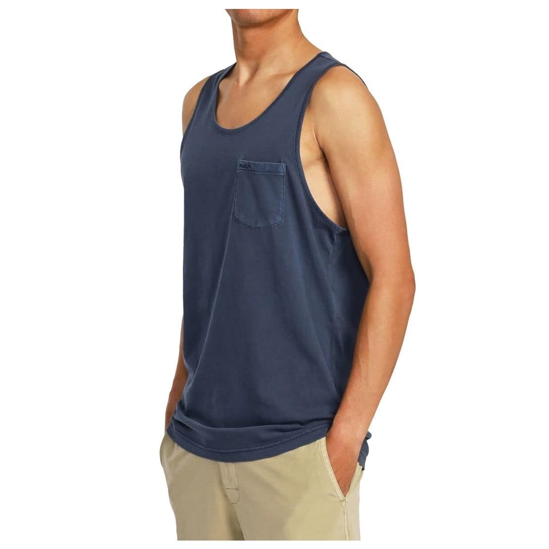 Export oriented oversize stylish solid color 100% cotton single jersey round neck men's tank top from Bangladesh best price
