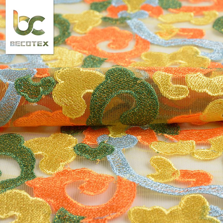 factory price wholesale nigeria bridal flower lace fabric embroidery