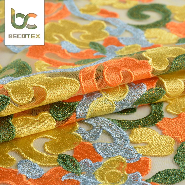 factory price wholesale nigeria bridal flower lace fabric embroidery