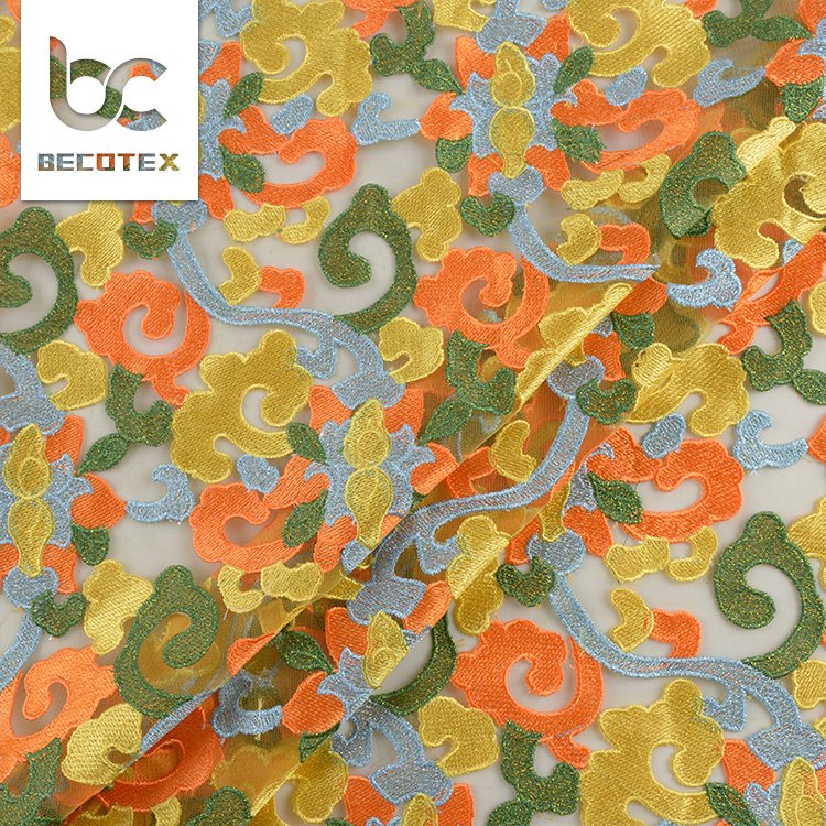 factory price wholesale nigeria bridal flower lace fabric embroidery