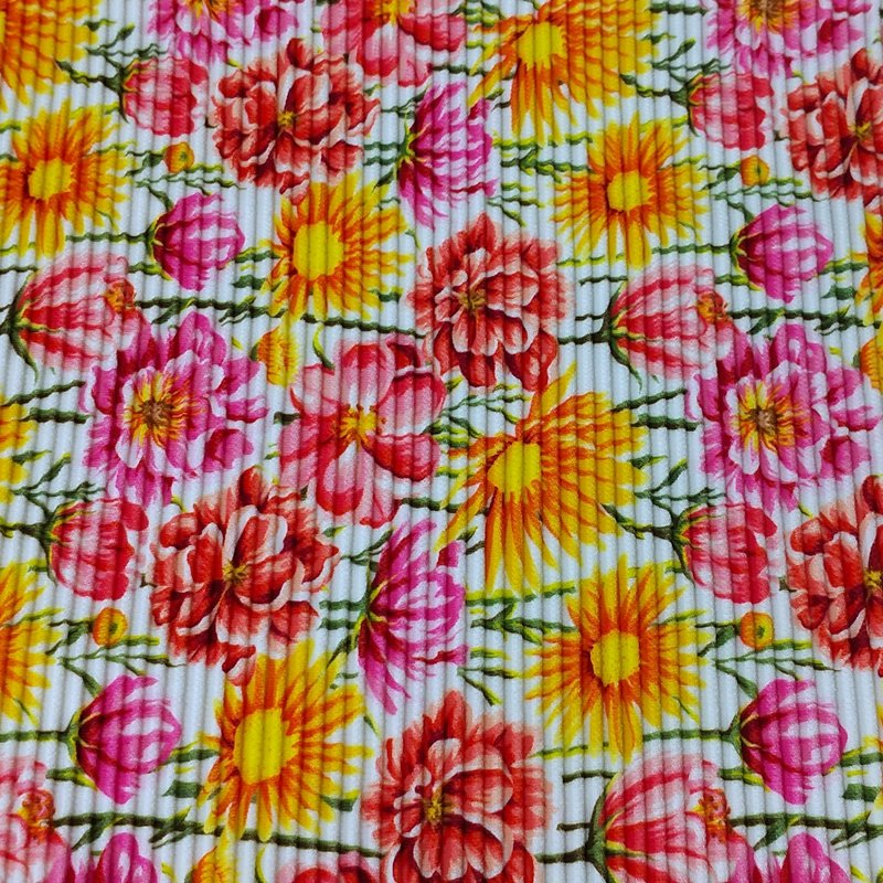 textiles knit spandex polyamide knitted ribbed swimsuit fabric floral print