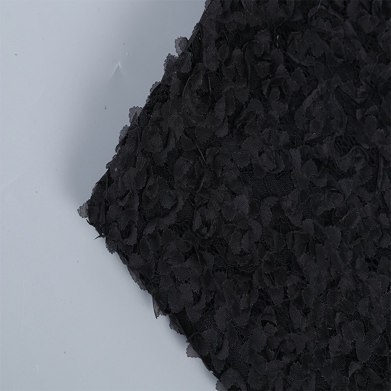 Competitive Price Grid Embroidery French Lace Fabric For Women Dress