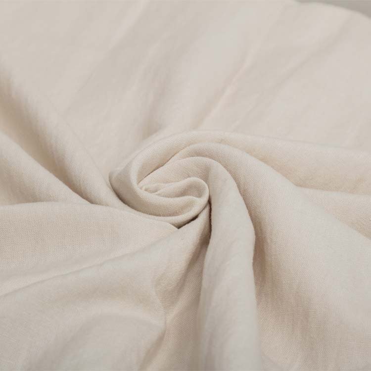 Customized color dress clothes raw material 55% ramie 45% viscose fabric wholesale factory fabrics for clothing
