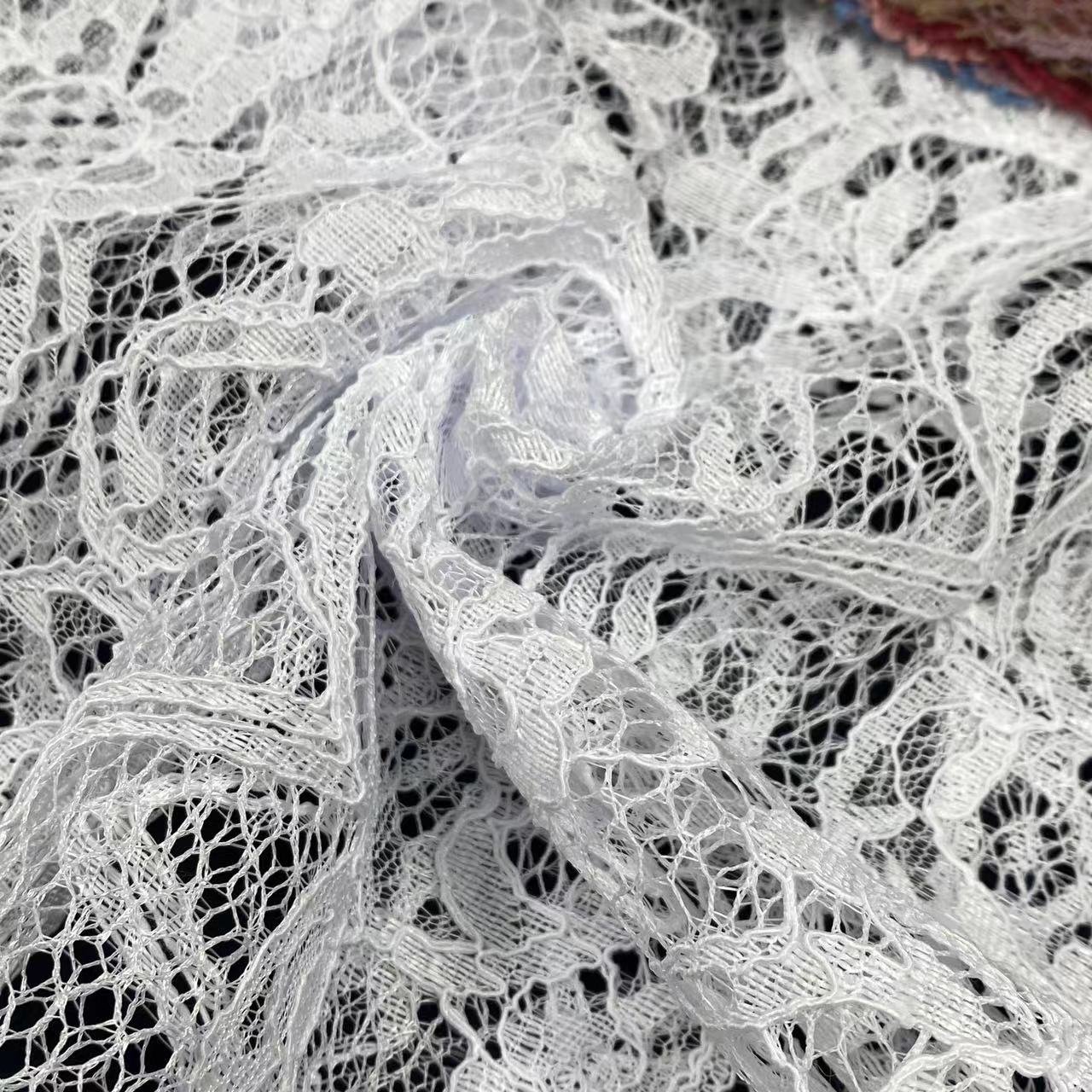 100% polyester lace fabric,Flower lace embroidery fabric,wedding dress lace fabric for women,Soft ,Multi-color custom,wholesale