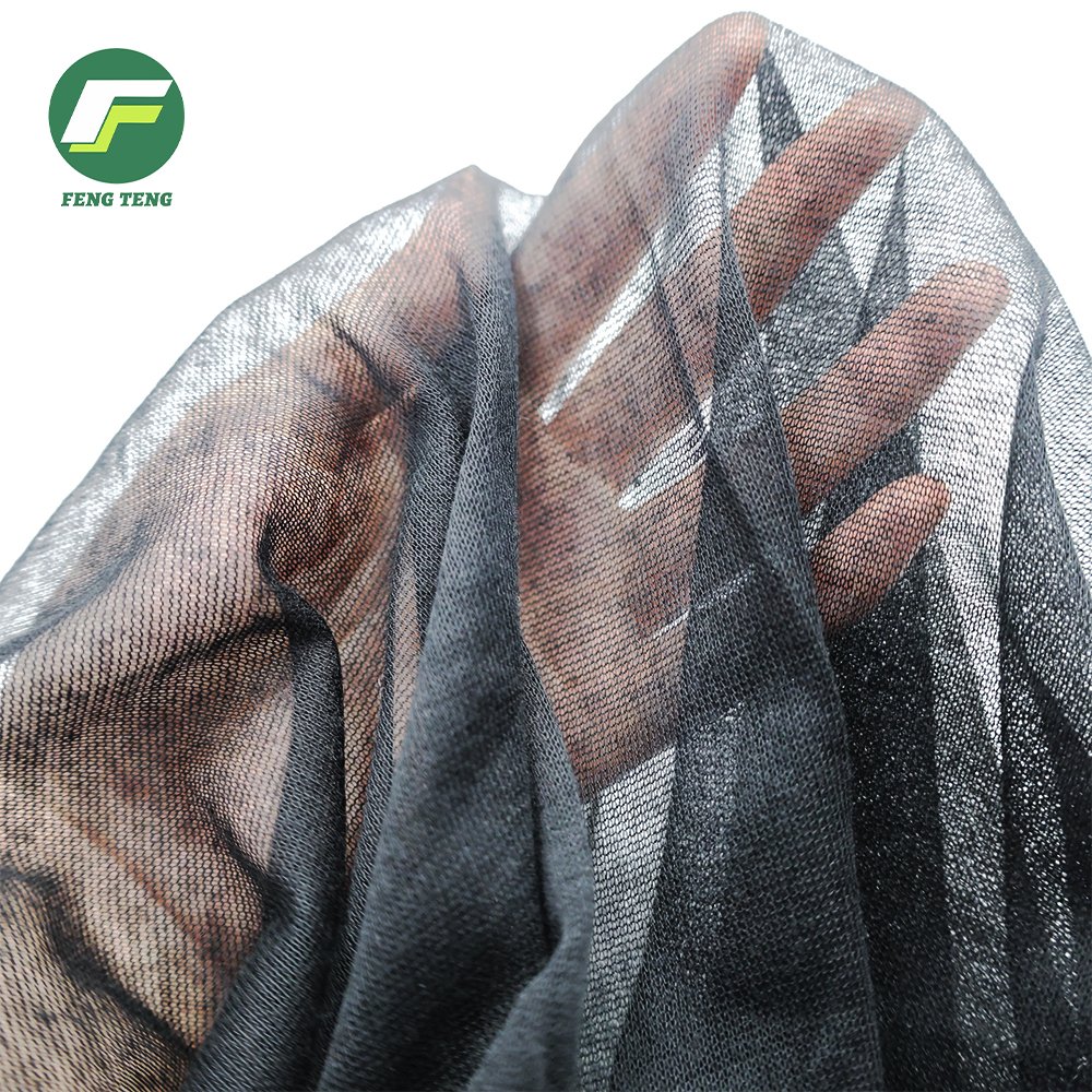 1901 Best Selling 162Gsm Polyester Knitted Fabrics Black 100% polyester microfiber interlock jersey knit fabric for leather