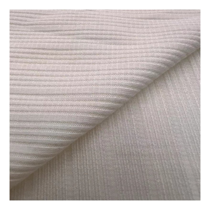 Raw material 210GSM rayon polyester spandex knitting ribbed fabric for garments