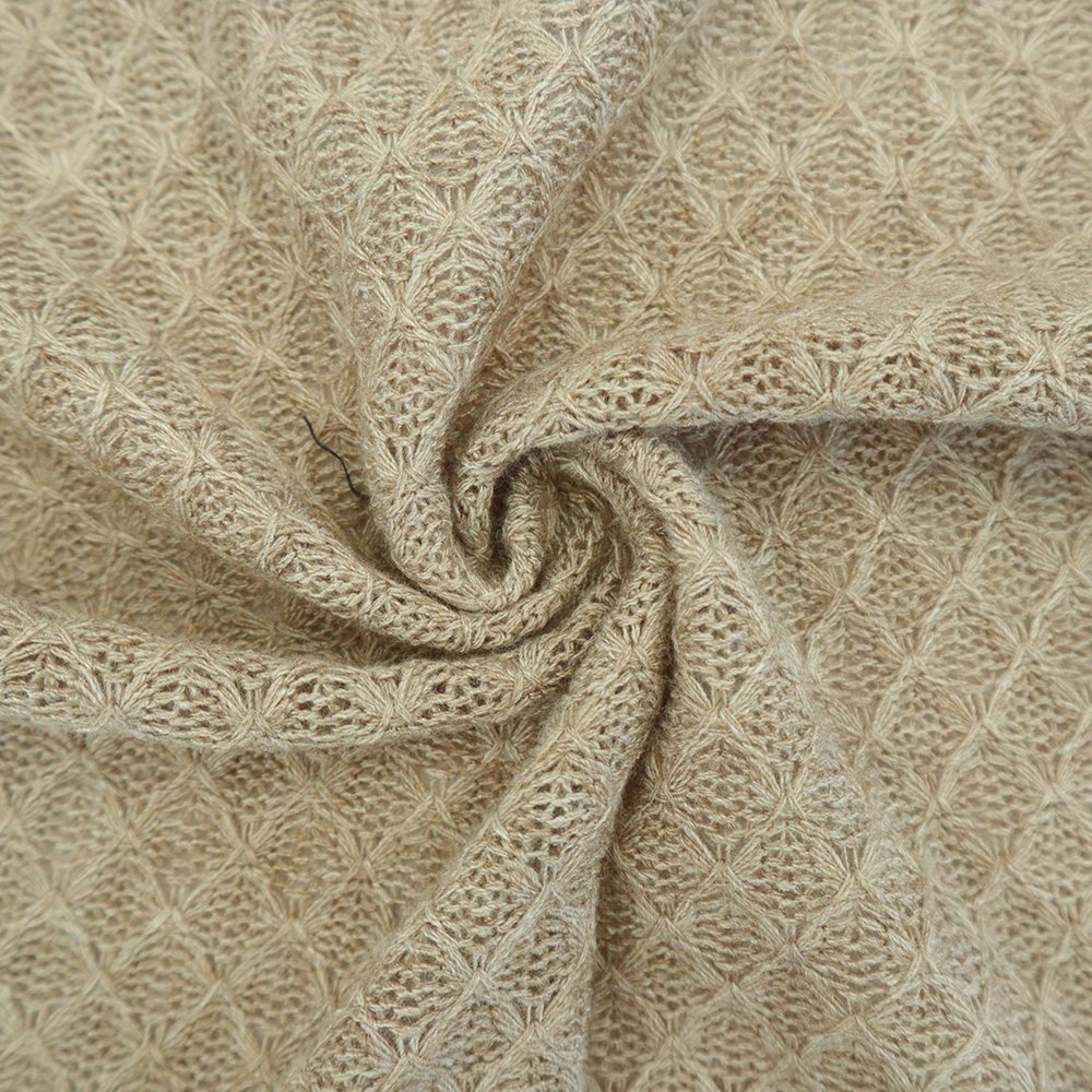 Wholesale Textile Material Rayon Nylon Polyester Loose Knitting imitation cashmere rtn fabric for sweater