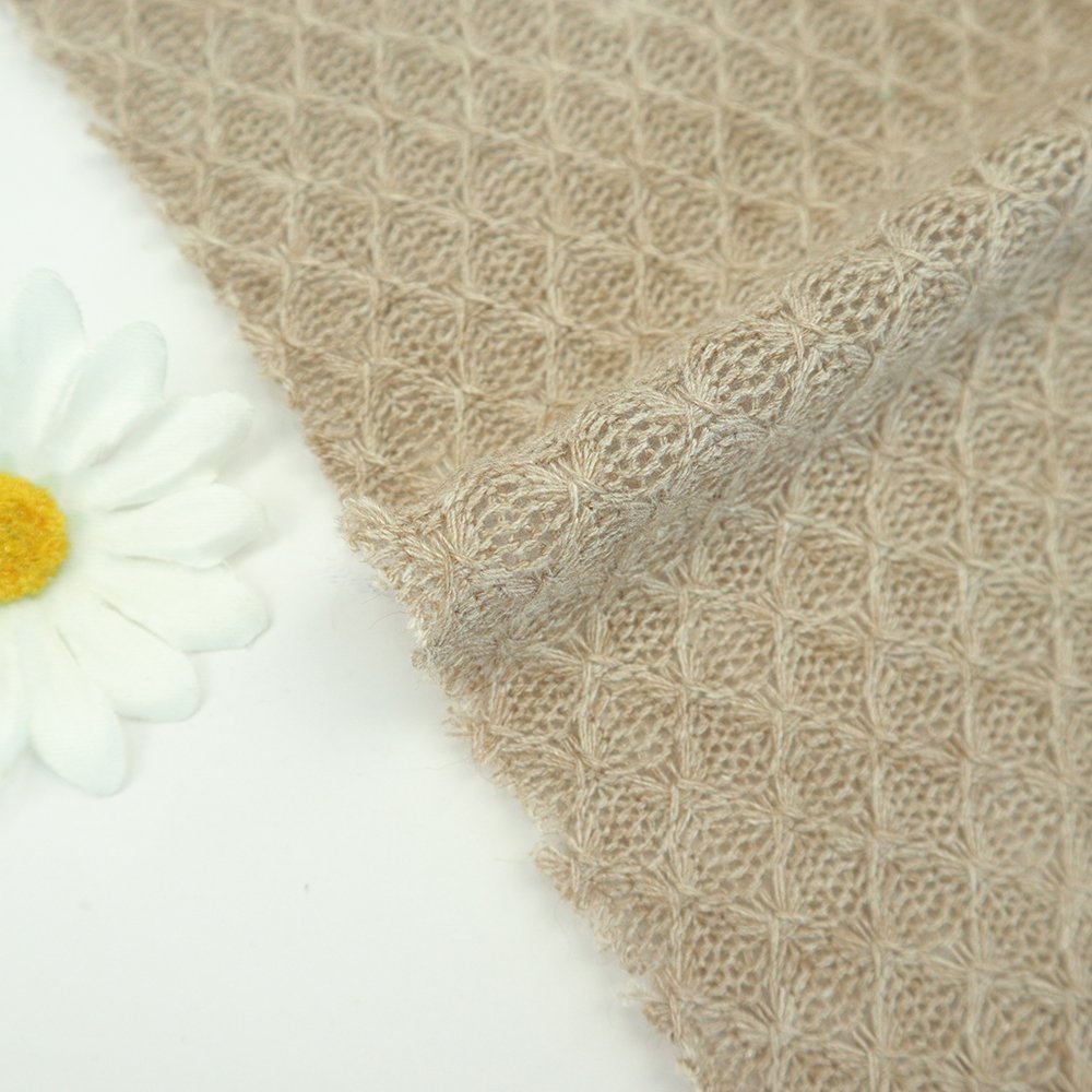 Wholesale Textile Material Rayon Nylon Polyester Loose Knitting imitation cashmere rtn fabric for sweater