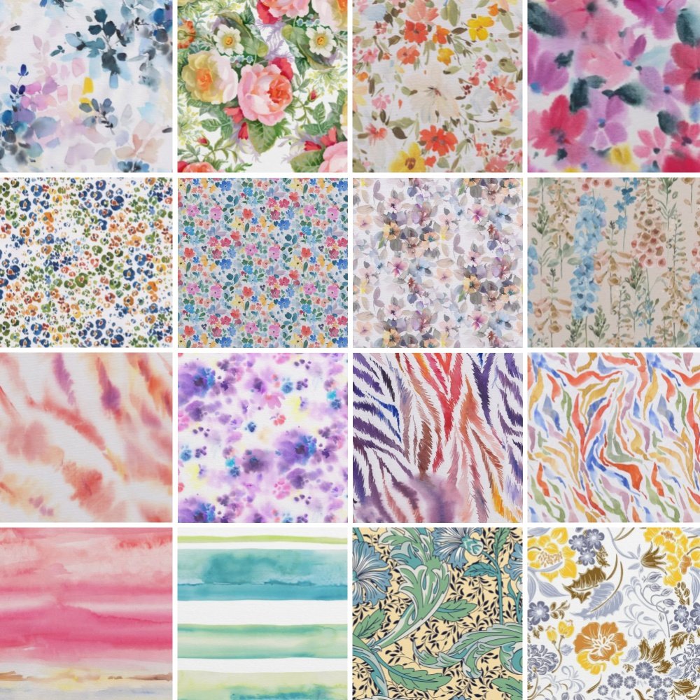 2024 popular Custom Breathable digital design 100% flower printed custom print linen fabric