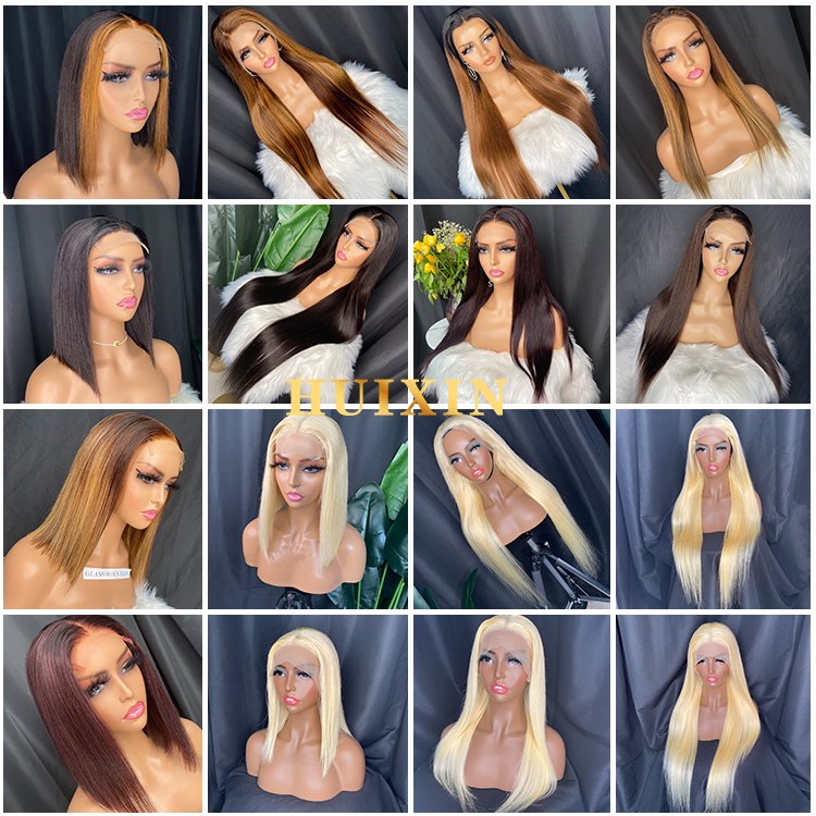 Brazilian Indian Remy Virgin Raw Cuticle Aligned 100% Human Hair 40 inch straight 180% 13x4 hd lace frontal wig