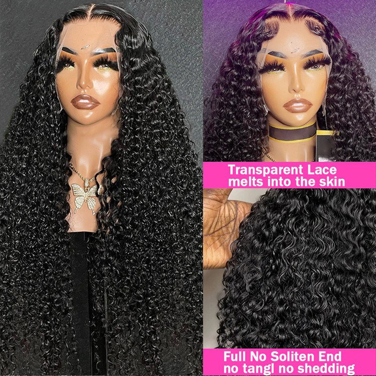 13X6 Hd 40 Inch 150% 180% 210% Density Human Hair Full Lace Front Wig Indian Human Hair Lace Frontal Wigs