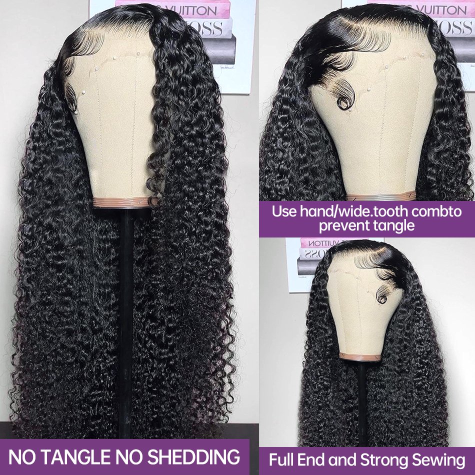 13X6 Hd 40 Inch 150% 180% 210% Density Human Hair Full Lace Front Wig Indian Human Hair Lace Frontal Wigs