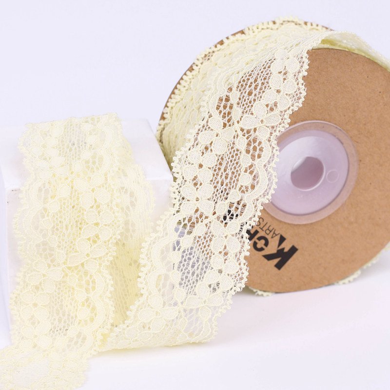 3cm Hollow Flower Lace Ribbon Embroidered Fabric Polyester Lace Ribbon for Handmade DIY Decoration