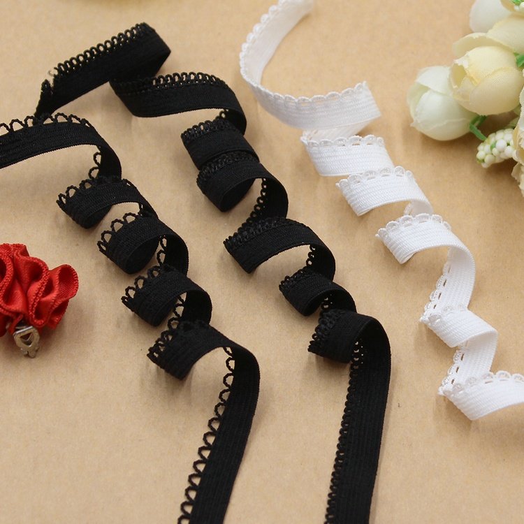 10mm White Elastic Lingerie Underwear Edging Lace